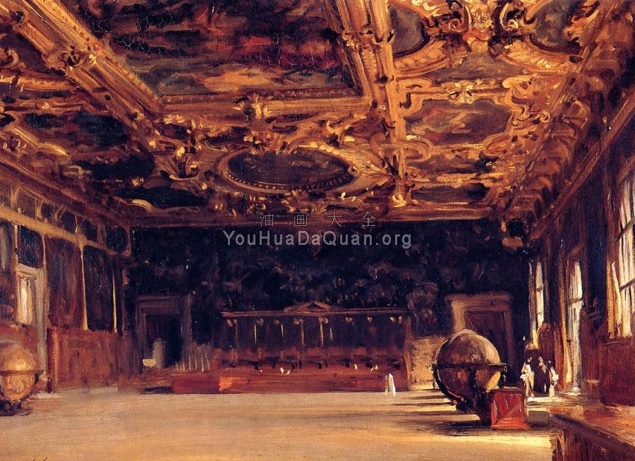 Interior of the Doge's Palace - 约翰·辛格·萨金特